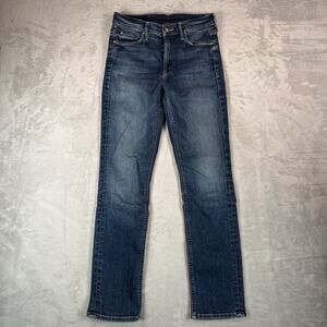 Mother Jeans Womens 25 Blue The Mid Rise Dazzler Ankle Dark Wash Denim